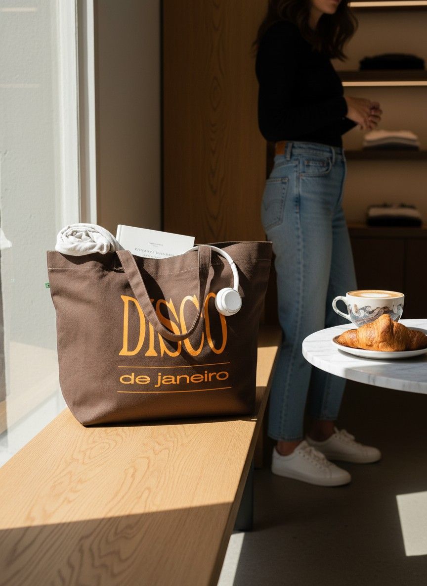 Bolsa lona de algod&atilde;o premium personalizada
