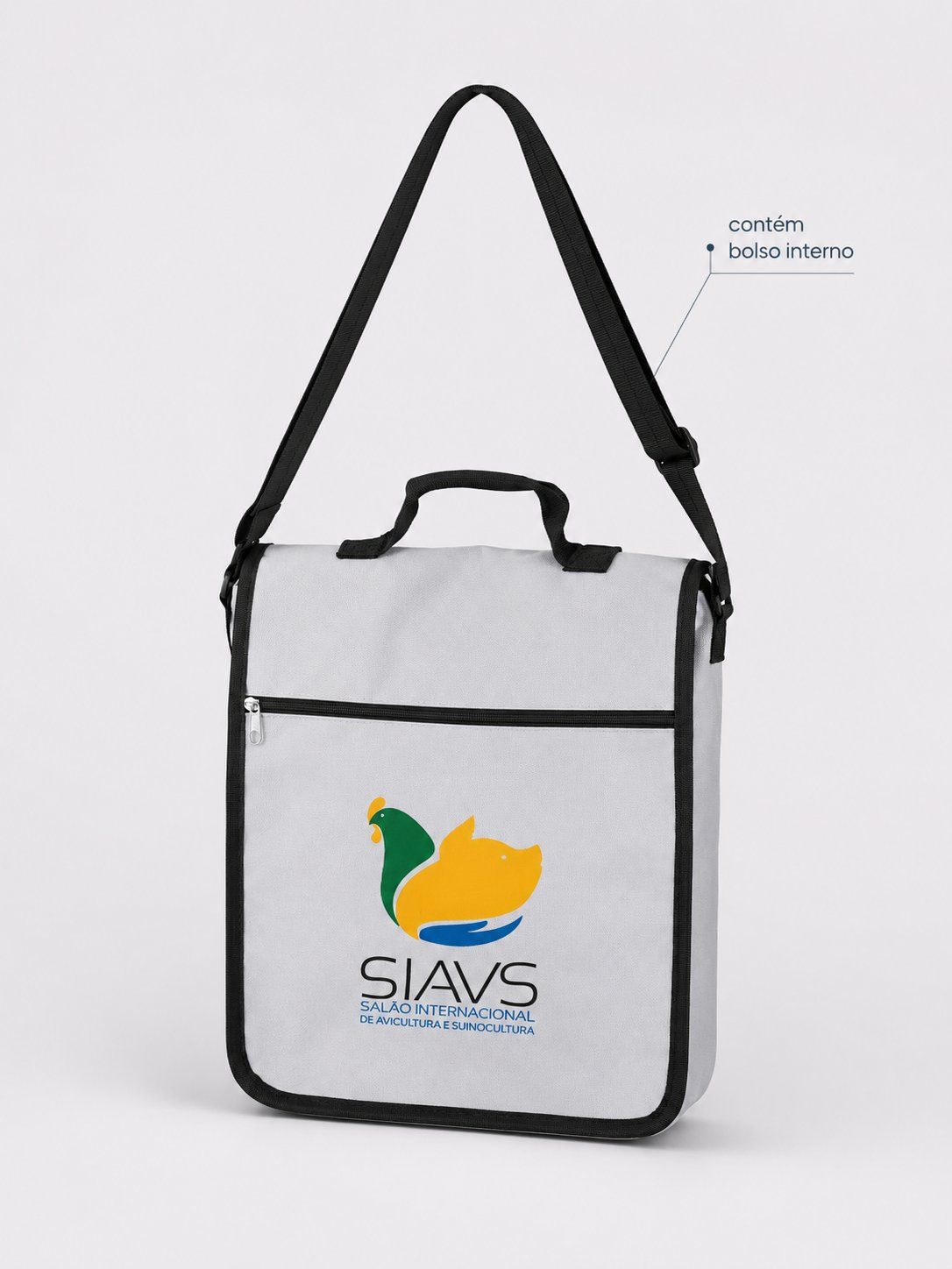 Bolsas grandes de algod&atilde;o personalizadas (Modelo Buriti)